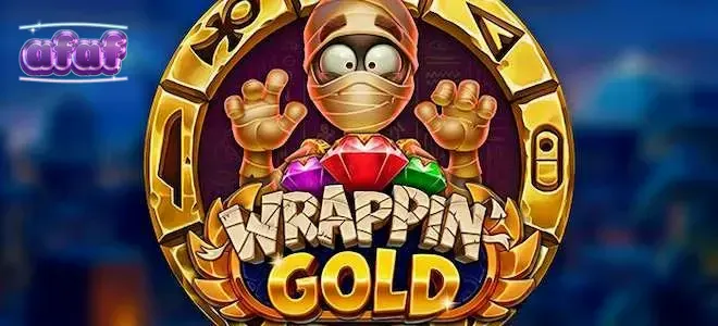 Tampilan visual slot Wrappin Gold dengan tema mumi Mesir yang unik.